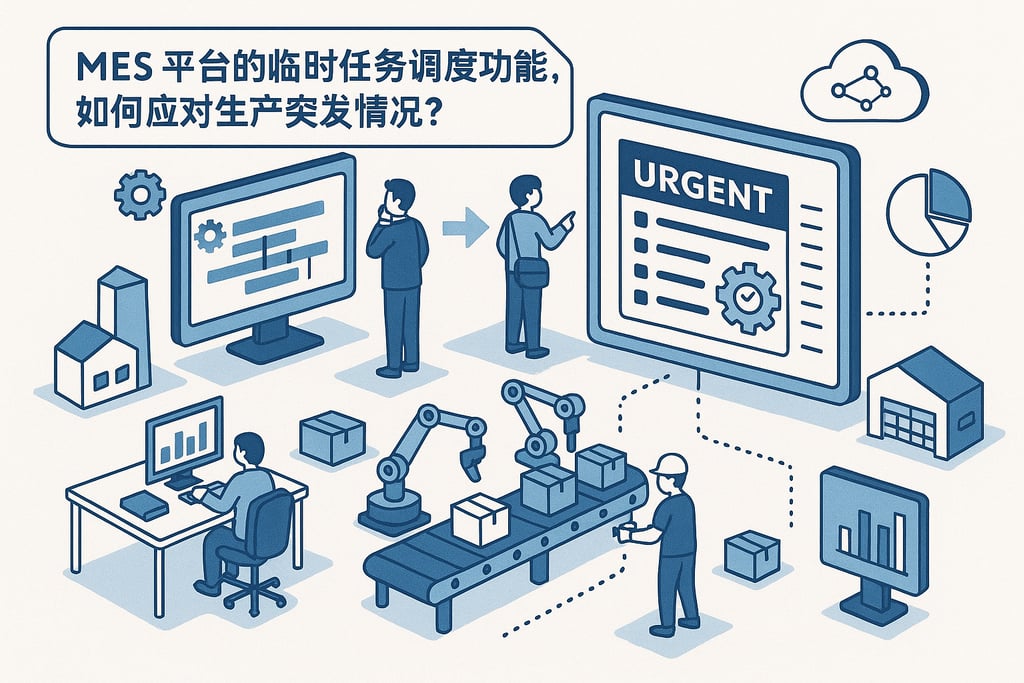 MES 平台的临时任务调度功能，如何应对生产突发情况？